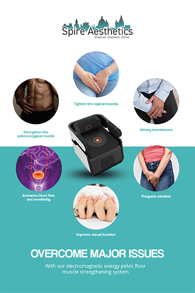Image of EMS chair to treat Urine leakage Wincanton from Spire Aesthetics