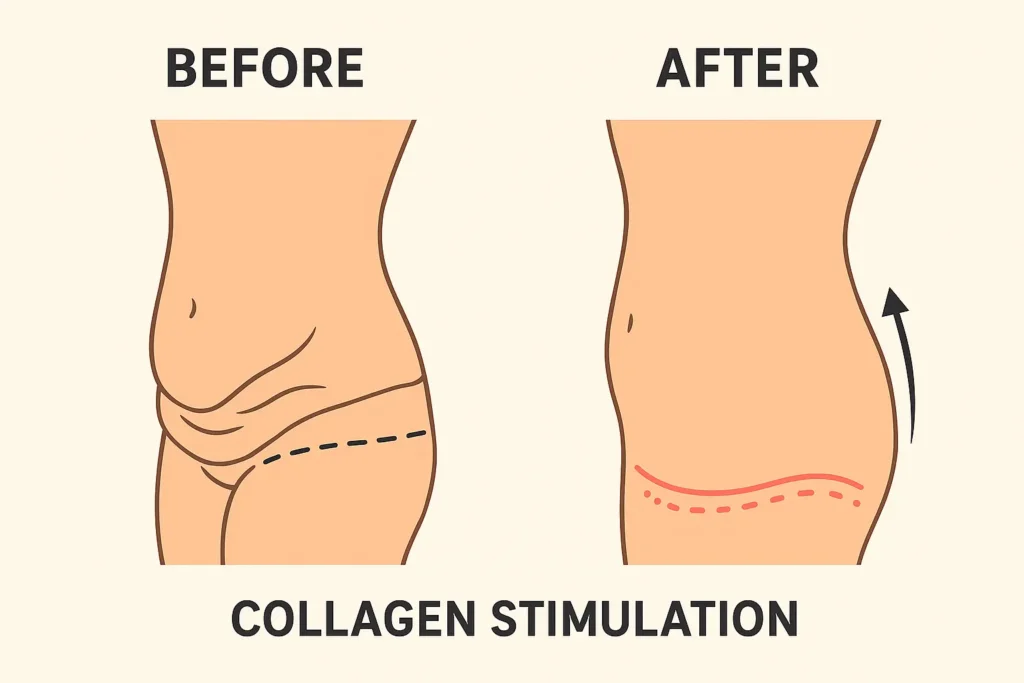 Before and after results for sagging skin after weight loss injections Wincanton