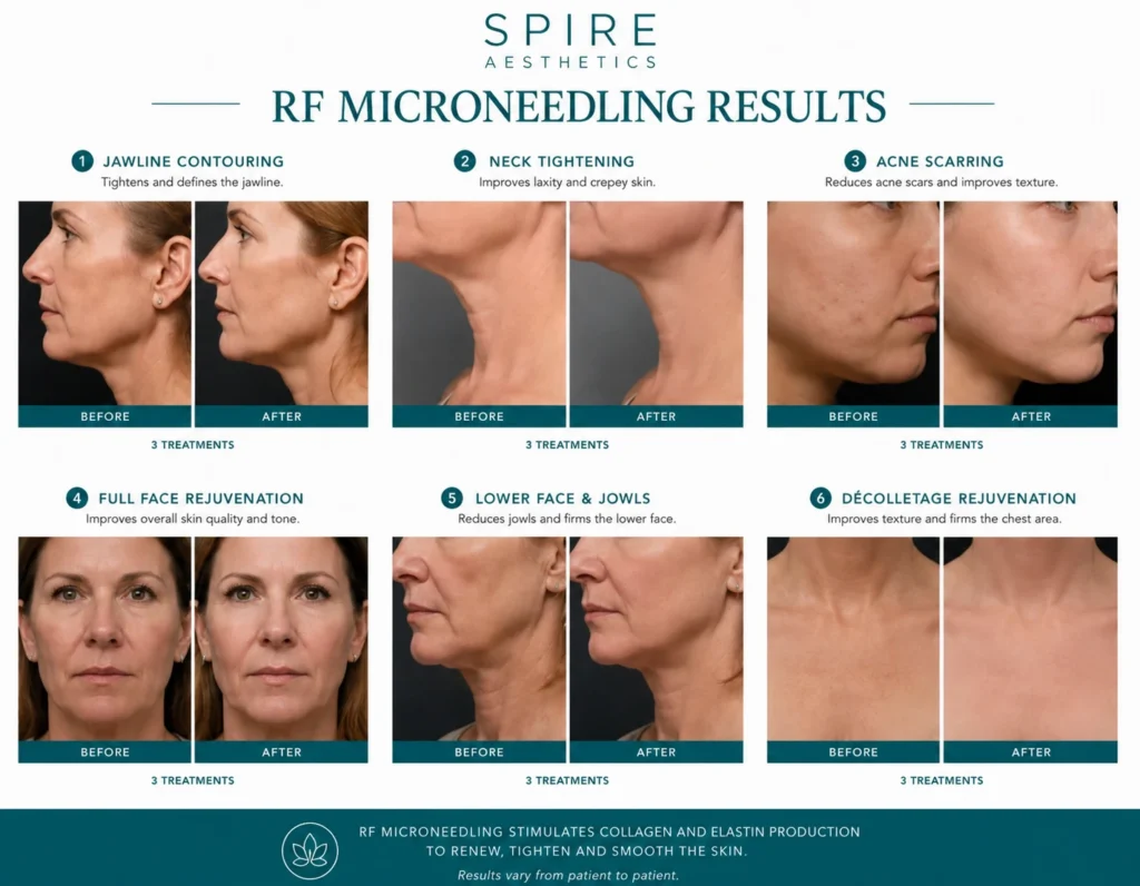 RF Microneedling Skin tightening Wincanton results