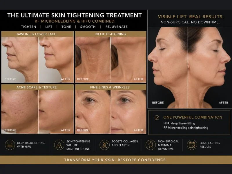 Results of combined treatment for the ultimate skin tightening treatment Wincanton